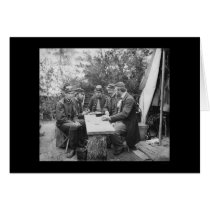 Aristocrats Play Dominoes at Yorktown 1862 cards