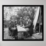 Aristocrats Play Dominoes at Yorktown 1862 posters