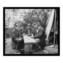 Aristocrats Play Dominoes at Yorktown 1862 posters