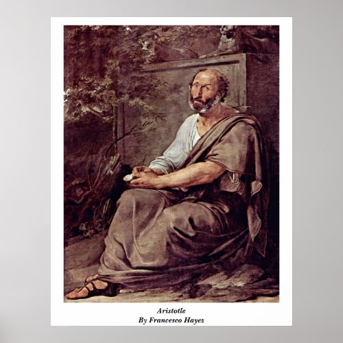 Aristotle By Francesco Hayez Poster