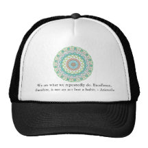 Aristotle Excellence Quotation Hats