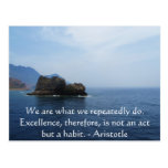 Aristotle Excellence Quotation Postcards