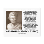 Aristotle Happiness Cultivated Minds Character Postcard