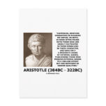 Aristotle Happiness Cultivated Minds Character Post Card