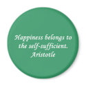 Aristotle Happiness Quote Magnet