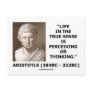 Aristotle Life True Sense Perceiving Or Thinking Postcard
