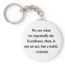 Aristotle Quote 4a Keychain