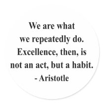 Aristotle Quote 4a Sticker