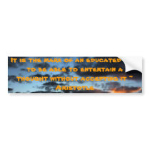 Aristotle quote bumper stickers