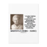 Aristotle Young People Condition Intoxication Post Card
