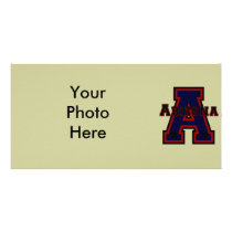 Arizona 'A' Blue Photo Card Template