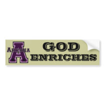 Arizona 'A' Purple2 Bumper Stickers
