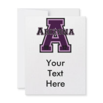 Arizona 'A' Purple2 invitations by talliktok_katauyak Arizona 'A' Purple2 invitations