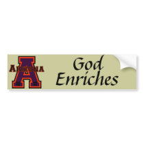 Arizona 'A' Purple Bumper Stickers