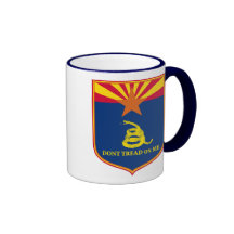Arizona and Gadsden Flag Shield Coffee Mug