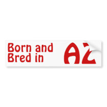 Arizona Bred (Bumper) Sticker bumper stickers