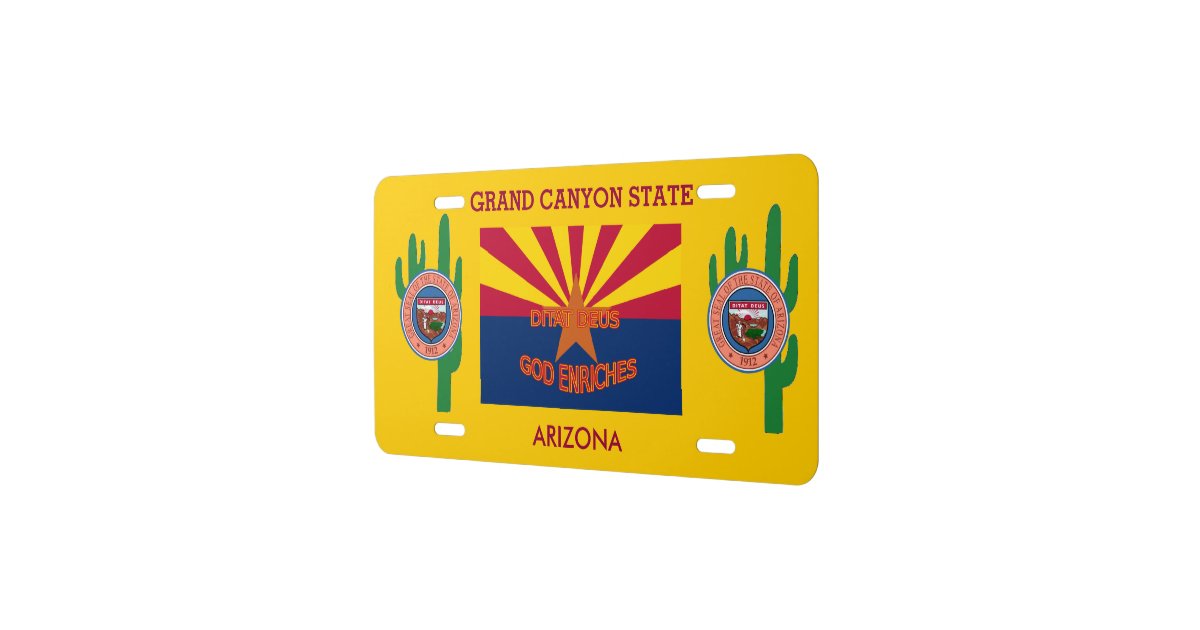 Arizona Custom Front License Plate Zazzle