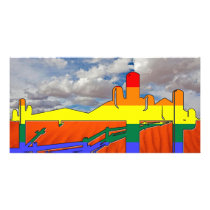 Arizona Desert GLBT Pride photo cards