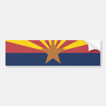 Arizona Flag Bumper Stickers