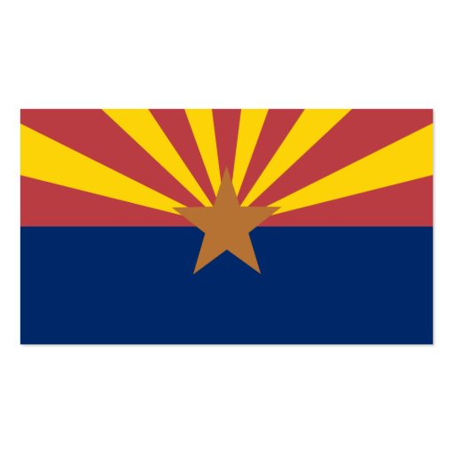 Arizona Flag Business Card Templates (back side)
