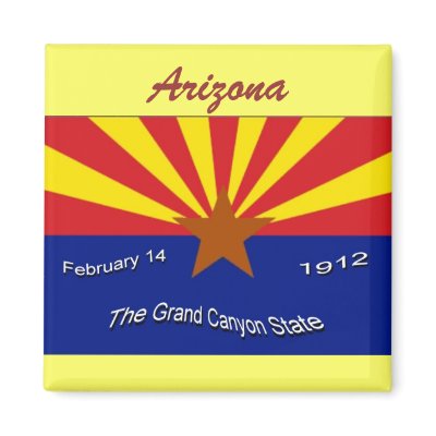 Arizona Flag Magnet by deesbasenjis