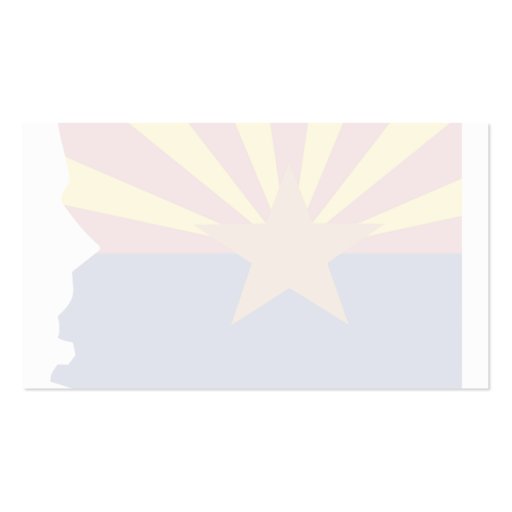 Arizona Flag Map Business Card Templates (back side)