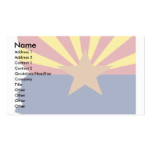 Arizona Flag Map Business Card Templates