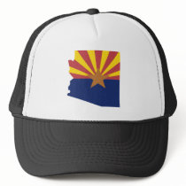 Arizona Flag Map hats