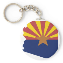 Arizona Flag Map Key Chains