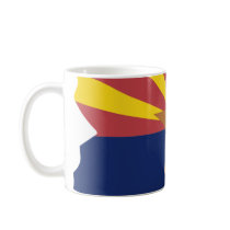 Arizona Flag Map Coffee Mug