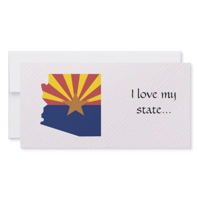 Arizona Flag Map Photo Card by usaflags