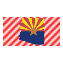 Arizona Flag Map photo cards