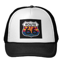 Arizona Flag Route 66 Shield Hats
