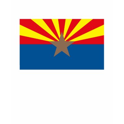 Arizona Flag T-shirt by FlagTshirts