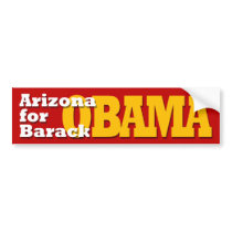 Arizona for Barack Obama bumper sticker bumper stickers