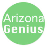 Arizona Genius Gifts Round Stickers
