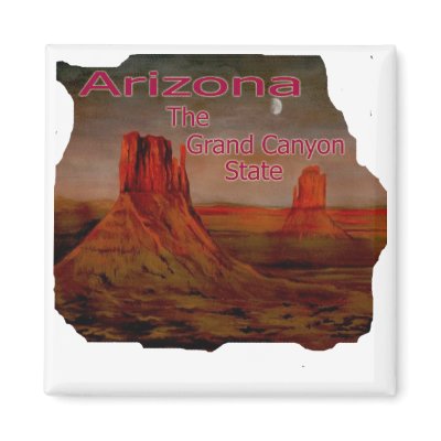 Arizona Grand Canyon State Picture Magnets by DesignsbySylvia