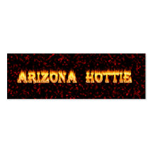 Arizona Hottie flames and fire Business Card Templates