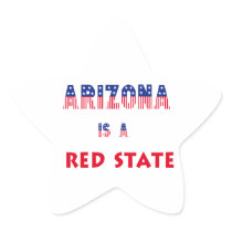 Arizona is a Red State Sticker