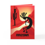 Arizona Kokopelli Sunset Greeting Card