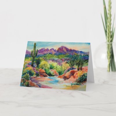 Arizona Landscape greeting card