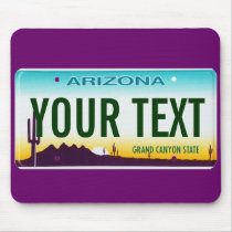 Arizona license plate mouse pad mousepads