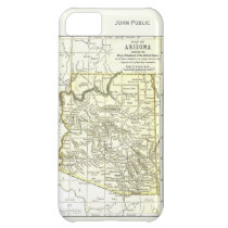 Arizona Map 1891 Towns, Rail, Indian Reservations iPhone 5C Cover  at Zazzle