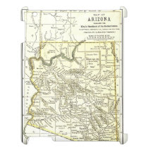 Arizona Map 1891 Towns, Rail, Indian Reservations iPad Cases at  Zazzle