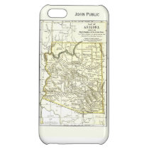 Arizona Map 1891 Towns, Rail, Indian Reservations iPhone 5C Cases  at Zazzle