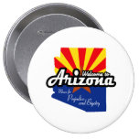 Arizona - "Mecca for Prejudice and Bigotry" buttons