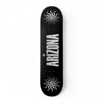 Arizona Metal Sun Skateboard by ohgeez Arizona Metal Sun Skateboard