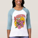 ladies_fitted_raglan - Arizona oleander illustration and design by Duncan Reed