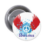 Arizona Peace Sign Button