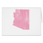 Arizona Pink Vintage Grunge Greeting Card